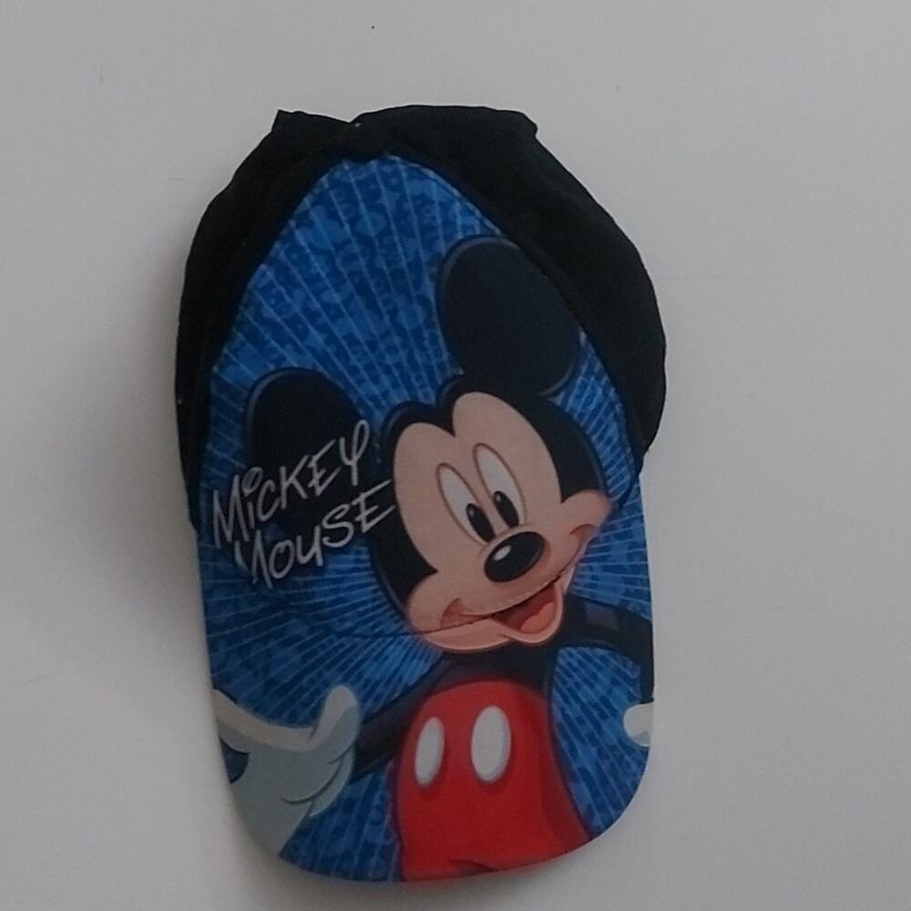 Disney Mickey Mouse Striped Logo Hat Boy's Kidcore Classic Casual Vacation Cozy